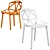 Scandinavian Style Dining Chair 3D model small image 2