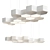 Elegant Honeycomb Chandelier 3D model small image 3