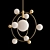 Modern Metal Chandelier | Ø22cm | V-Ray 5 3D model small image 1