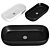 Elegant Matte Black Oval Sink 3D model small image 1