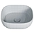 Sleek Round Ceramic Sink 3D model small image 2