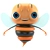 Buzzing Bee: Rigged and Ready for Animation 3D model small image 1