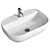 Pure White Ceramic Vessel Sink 3D model small image 1