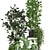 Sleek Indoor Plant Set 3D model small image 5