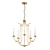 Modern Brass Candelabra Chandelier 3D model small image 1