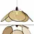 RAVDNA Metal and Bamboo Pendant Light 3D model small image 2