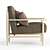 MG12 GAIA Armchair: Elegant and Comfortable 3D model small image 3