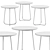 Elegant Cocotte Side Table 3D model small image 2