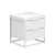 Title: Nord White Bedside Table - Sleek and Stylish 3D model small image 4