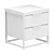 Title: Nord White Bedside Table - Sleek and Stylish 3D model small image 8