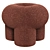 Stylish Secolo Poufs 3D model small image 4