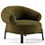 Romola Occasional Chair: Versatile Elegance for Any Space 3D model small image 1