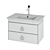 White Tulip Hanging Bedside Table - DURAVIT WT4351 3D model small image 5