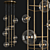 Elegant Bolle Tela Suspension Light 3D model small image 1