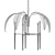 Modern Chic Henry Chandelier 3D model small image 2