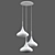 Elegant Duco S Chandelier - 1600mm 3D model small image 3