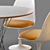 Modern Knoll Cyclone & Tulip Dining Set 3D model small image 12