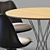 Modern Knoll Cyclone & Tulip Dining Set 3D model small image 13