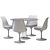 Modern Knoll Cyclone & Tulip Dining Set 3D model small image 14