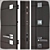 Sleek and Secure: Slim 2 Metal Door 3D model small image 2