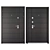 Sleek and Secure: Slim 2 Metal Door 3D model small image 3