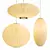 Elegant Silk Pendant Light, Metal & Silk Material 3D model small image 1