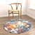 Versatile Set of 6 Round Rugs 3D model small image 2