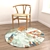 Versatile Set of 6 Round Rugs 3D model small image 6