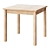 Rustic Pine Table: INGO INGU 3D model small image 1