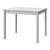 Sleek White Table 90x70cm 3D model small image 2