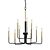 Elegant 9-Light Chandelier 3D model small image 1