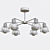 Elegant Nubia Ceiling Chandelier 3D model small image 3