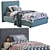 Poliform Arca Bed: Modern Luxury Sleep 3D model small image 1