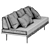 Modern Casara Daybed: Stylish Comfort 3D model small image 5