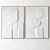 Plaster Duo Frame: Modern Interior Art 3D model small image 2