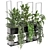 Metal Box Hanging Plants Set - Indoor Décor 3D model small image 1