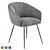 Luxurious Velvet Chair by VetroMebel 3D model small image 1