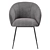 Luxurious Velvet Chair by VetroMebel 3D model small image 2