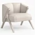 Stylish Florence Fabric Accent Chair 3D model small image 5