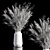 Elegant Dry Flower Bouquet Vase 3D model small image 5