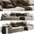 Modern Poliform Dune Sofa: Innovative Design 3D model small image 1