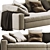 Modern Poliform Dune Sofa: Innovative Design 3D model small image 2