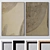 Large Wall Paintings Set: 4 Frames, Multiple Colors, High-Quality Textures 3D model small image 1