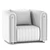 Modern River Armchair 3D model small image 2