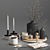 Elegant Decor Set: Murmur Candle & Diffuser 3D model small image 1