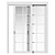 Elegant NEO Sliding Doors 3D model small image 2