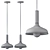 Sleek Lucio Pendant Lamp 3D model small image 2