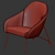 Elegant Proinha Armchair by Fernando Jaeger 3D model small image 5