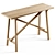 Eco-Friendly Recycled Wood Console 3D model small image 1