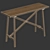 Eco-Friendly Recycled Wood Console 3D model small image 4